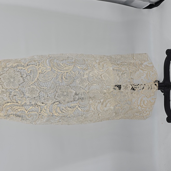 Alexia Admor Lace Sleeveless Ivory Cream Dress Size XL - Picture 3 of 9